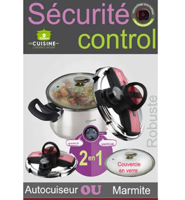Autocuiseur & Marmite – 3 en 1 – 06 – 08 – 10 Litres